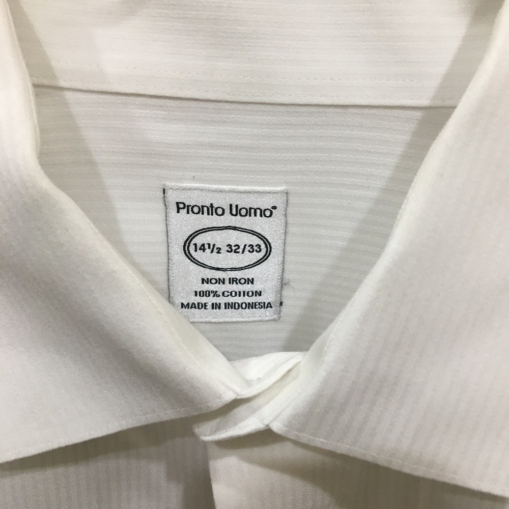 TUXEDO SHIRT EUC Pronto Uomo 14.5”x30”